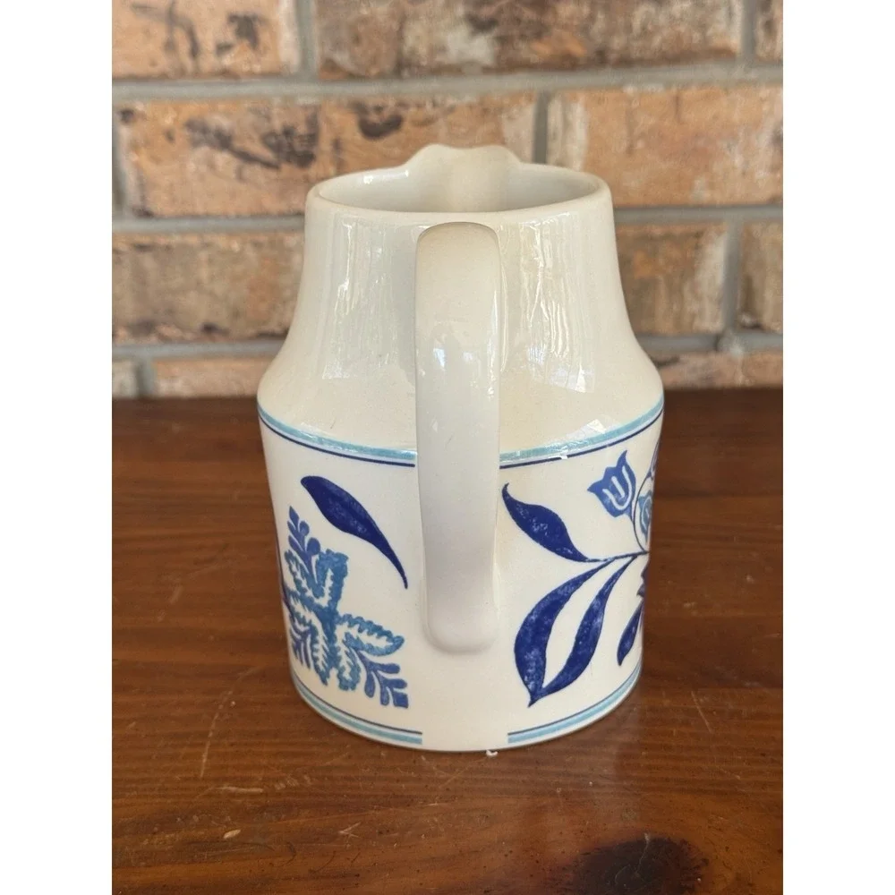 Johnson Brothers‎ Blue Fern Pitcher Farmhouse Kitchen England Creamer Jug